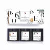 90g Candles trio set, Amber-woody, ideal gift