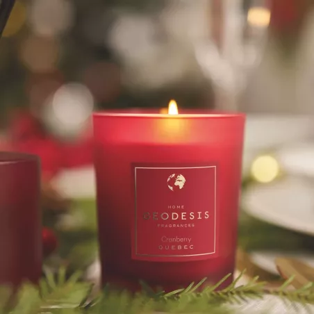 Scented candle, 180g, Cranberry, Christmas limited edition